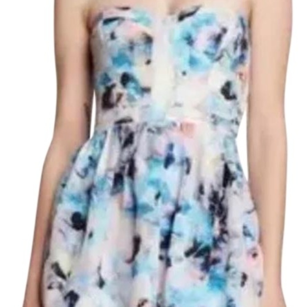 Parker Lily sz S Strapless Bustier Mini Dress